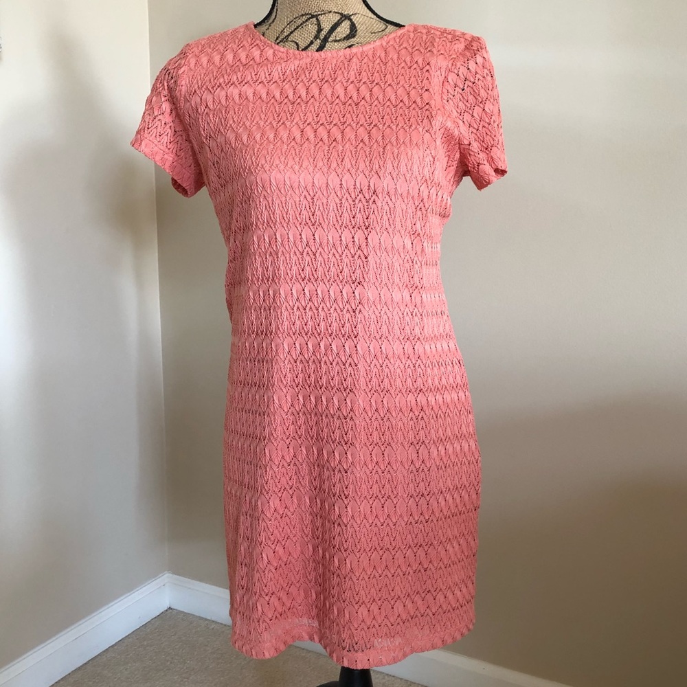 Orange A-line dress